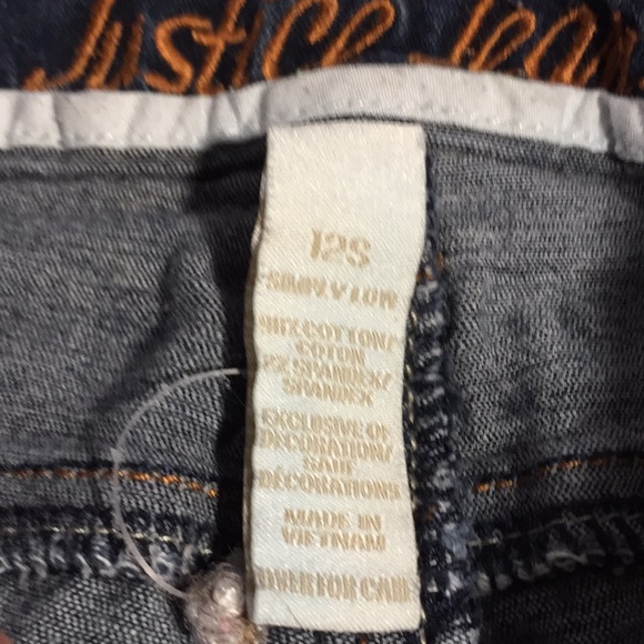 SALE ππ JUSTICE JEANS Skinny Girls Jeans π - Picture 3 of 3